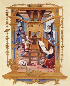 Bogtrykkeriets historie: et typografisk værksted omkring 1530. af Unknown artist