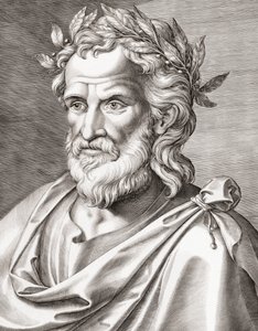 Homer. Portræt. af Unknown artist