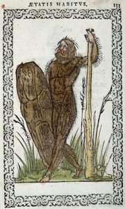 Homme sauvage - i "" Habits et effigies"" af Jean Sluperius af Unknown artist