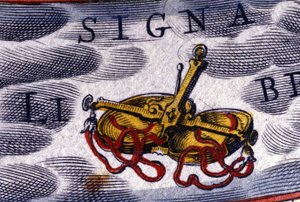 Horoskop: stjernetegn, Vægten. 1500-tals stik. af Unknown artist