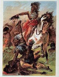 Illustration af "" læderstrømper" af F. Cooper af Unknown artist