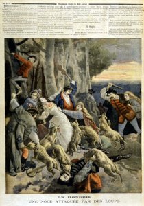 I Ungarn: et bryllup angrebet af ulve - i "" Le Petit Journal"" af 23/12/1894 af Unknown artist