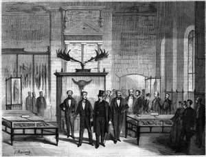 Indvielse af Musee Gallo Romain (Gallo-Romain) på Chateau Saint Germain en Laye (Saint-Germain-en-Laye) af Napoleon III (Charles Louis Napoleon Bonaparte af Unknown artist
