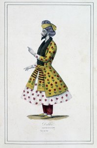 Indien: mand fra Delhi - i "De forskellige folkeslag på jorden"" af Fader Paul Jonhanneaud, Librairie des Bons livres af Unknown artist