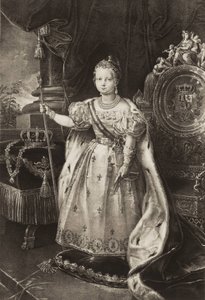 Isabella II (1830-1904). Dronning af Spanien (gravering) af Unknown artist