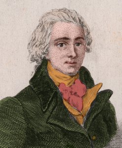 Jean-Pierre-Claris (Jean Pierre Claris) de Florian (1755-1794), dramatiker, romanforfatter, digter, fransk fabulist (1755-1794). Stik fra 1876. af Unknown artist