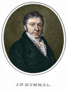 Jean Nepomucene (Jean-Nepomucene) Hummel (Johann Nepomuk Hummel) (1778-1837). østrigsk pianist og komponist af Unknown artist