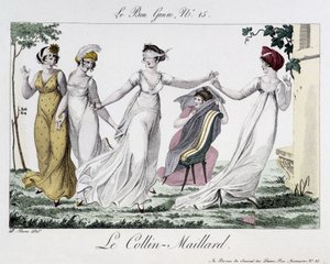 Game of Colin-Maillard (Colin Maillard) - i "" Le Bon-genren", n¡14, begyndelsen af ​​det 19. århundrede af Unknown artist