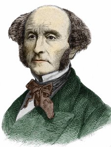 John Stuart Mill (1806 - 1873), britisk filosof og økonom. af Unknown artist
