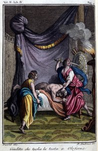 Judith skærer Holofernes hoved af. af Unknown Artist