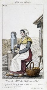 Mælkekaffehandleren - i "" Cris de Paris"" af Unknown artist