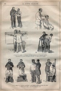 Retslig antropometri eller bertillonnage, metode af Alphonse Bertillon (1853-1914) - Indgravering i ""La Science francaise"" af Unknown artist