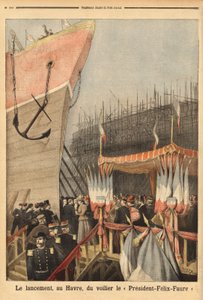 Lancering af sejlbåden "Præsident Felix Faure" den 3. februar i Le Havre, sponsoreret af Lucie Faure, datter af statsoverhovedet og Louis Brindeau, borgmester i Le Havre; det er den første af en serie af 4-mat sejlbåde, der blev bygget i Le Havre fra 1896 af Unknown artist