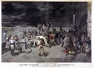 Les rescueurs: 7. maleri af skuespillet "" Maître d