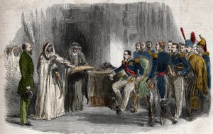 Befrielse af Abd-el-Kader af Napoleon III fra slottet Amboise af Unknown artist