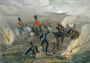 ?Livet i lejren før Sebastopol. nr. 4 Midnatsalarmen?, 1854 ca af Unknown