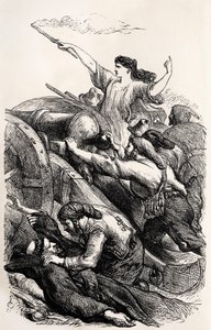 Lord Byron-illustration af en scene fra digtet 