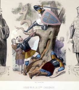 Ludvig VII den unge (1120/1180), Capetiens direkte under det 2. korstog (1147/1149). af Unknown artist