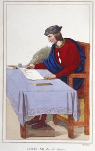 Louis XII (1462 -1515), konge af Frankriggravering af 1830 af Unknown artist
