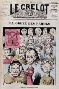 Louise Michel leder en kvindestrejke af Unknown artist