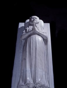Nonnen Blanche de Frances (1313-1358) løgn. Skulptur af graven lavet i 1393. Basilica of Saint Denis. Sankt Denis af Unknown artist