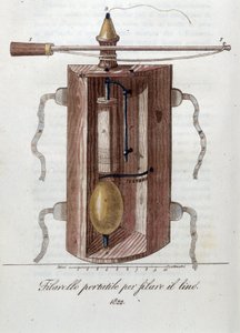 Maskine til spinding af hør. Tallerken hentet fra "" Journal of agriculture, arts and techniques "" (Revue d