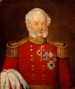 Generalmajor Sir Abraham Roberts, hærens stab af Unknown artist