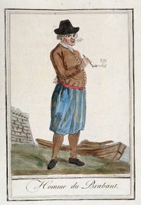 Mand fra Brabant (Belgien). af Unknown artist