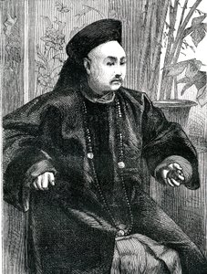 Mandarin Tchung Hao (Chung How), Kaiverrus 1868 af Unknown artist