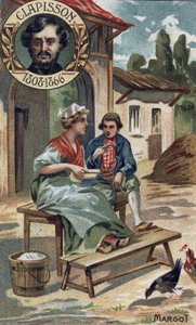Margot opera tegneserie fra 1857 af Antoine Louis Clapisson. (1808-1866). Chromo fra slutningen af det 19. århundrede. af Unknown artist
