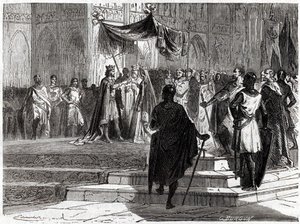 Ægteskab mellem Ludvig den Yngre (1120 - 1180) med Alienor d