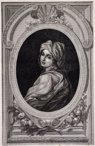 Medaljonportræt af pave Jeanne - i "Histoire des popes"" af Maurice Lachatre af Unknown artist