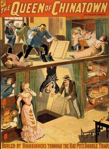 Melodramaplakat "The Queen of Chinatown" af Joseph Jarrow af Unknown artist