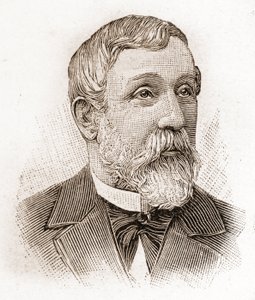 Medlemmer af Academie Francaise i 1895: portræt af Alfred Mezieres (1826-1915), litteraturhistoriker, fransk politiker og essayist. af Unknown artist