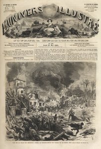 Mendoza, Argentina - Jordskælvet i 1861 - Seisme de 1861 a Mendoza - Argentina - 20. marts 1861 - The Illustrous Universe in 1861 - af Unknown artist