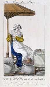 Købmand af bønner og tørrede linser - i “” Cris de Paris””, deb. 19. århundrede af Unknown artist