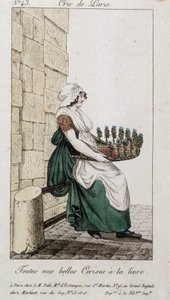 Købmand af kirsebær - i "" Cris de Paris"", deb. 19. århundrede af Unknown artist