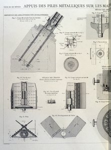 Metalpæle af Eiffeltårnet - industrielt design af Unknown artist