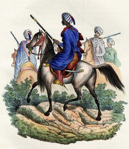 Mauriske gendarmer anklaget for politiet i Algier af den franske hær i Afrika, trænet i 1831 og opløst i 1841. I "" Storia d