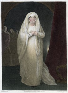 Mrs. Siddons, i rollen som Lady Macbeth i Shakespeares skuespil "Macbeth", deb. 19. århundrede af Unknown artist