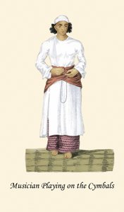 Musiker, der die Becken spielt