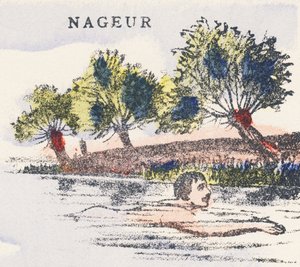 N: svømmer af Unknown artist