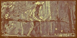 Indiansk myte, hvor en dreng lærer visdom af et egern af Unknown artist