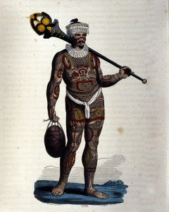 Indfødt af Nuku-Hiva (Marquises Island). af Unknown artist