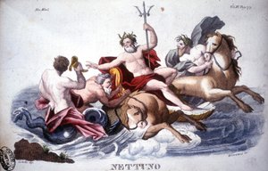 Neptun - gravering af Unknown artist