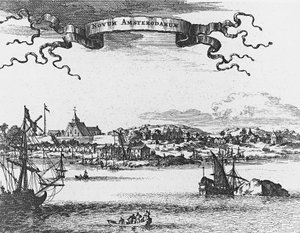 New Amsterdam (New York), gravering af Unknown artist
