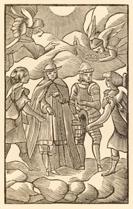 Se nu, hvordan de hellige pilgrimme rider, skyer er deres vogne, engle er deres guide fra pilgrimmenes fremgang fra denne verden, til det som skal komme af John Bunyan (1628-1688) Christian en af Unknown