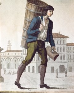 Gammel handel: mælkemanden (litografi af Unknown artist