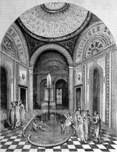 Orientalske bade i Budapest. Det lyserøde værelse af Unknown artist