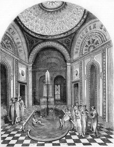Orientalske bade i Bude, Ungarn: Rose-rummet. af Unknown artist